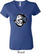 Ladies Yoga Shirt Om Mashup V-neck Tee T-Shirt