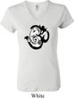 Ladies Yoga Shirt Om Mashup V-neck Tee T-Shirt