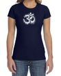 Ladies Yoga Shirt OM Tie Dye Crewneck Tee T-Shirt