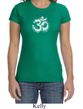 Ladies Yoga Shirt OM Tie Dye Crewneck Tee T-Shirt