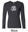 Ladies Yoga Shirt OM Tie Dye Long Sleeve Tee T-Shirt