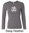 Ladies Yoga Shirt OM Tie Dye Long Sleeve Tee T-Shirt