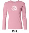Ladies Yoga Shirt OM Tie Dye Long Sleeve Tee T-Shirt