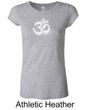Ladies Yoga Shirt OM Tie Dye Longer Length Tee T-Shirt