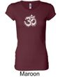 Ladies Yoga Shirt OM Tie Dye Longer Length Tee T-Shirt