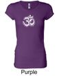 Ladies Yoga Shirt OM Tie Dye Longer Length Tee T-Shirt