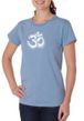 Ladies Yoga Shirt OM Tie Dye Organic Tee T-Shirt