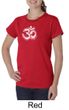 Ladies Yoga Shirt OM Tie Dye Organic Tee T-Shirt