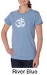 Ladies Yoga Shirt OM Tie Dye Organic Tee T-Shirt