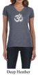 Ladies Yoga Shirt OM Tie Dye V-neck Tee T-Shirt