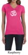 Ladies Yoga Shirt OM Tie Dye V-neck Tee T-Shirt