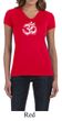 Ladies Yoga Shirt OM Tie Dye V-neck Tee T-Shirt