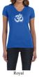 Ladies Yoga Shirt OM Tie Dye V-neck Tee T-Shirt