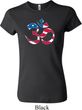 Ladies Yoga Shirt Patriotic Om Crewneck Tee T-Shirt