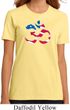 Ladies Yoga Shirt Patriotic Om Organic Tee T-Shirt