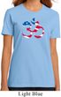 Ladies Yoga Shirt Patriotic Om Organic Tee T-Shirt
