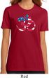 Ladies Yoga Shirt Patriotic Om Organic Tee T-Shirt