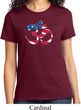 Ladies Yoga Shirt Patriotic Om Tee T-Shirt