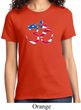Ladies Yoga Shirt Patriotic Om Tee T-Shirt