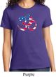 Ladies Yoga Shirt Patriotic Om Tee T-Shirt