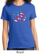 Ladies Yoga Shirt Patriotic Om Tee T-Shirt