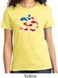 Ladies Yoga Shirt Patriotic Om Tee T-Shirt