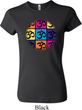 Ladies Yoga Shirt Pop Art Om Crewneck Tee T-Shirt