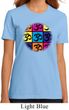 Ladies Yoga Shirt Pop Art Om Organic Tee T-Shirt