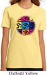 Ladies Yoga Shirt Pop Art Om Organic Tee T-Shirt