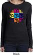 Ladies Yoga Shirt Pop Art Om Long Sleeve Tee