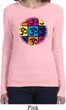 Ladies Yoga Shirt Pop Art Om Long Sleeve Tee