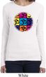Ladies Yoga Shirt Pop Art Om Long Sleeve Tee