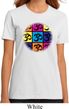 Ladies Yoga Shirt Pop Art Om Organic Tee T-Shirt