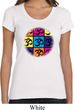 Ladies Yoga Shirt Pop Art Om Scoop Neck Tee T-Shirt
