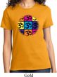 Ladies Yoga Shirt Pop Art Om Tee T-Shirt