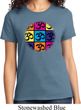 Ladies Yoga Shirt Pop Art Om Tee T-Shirt