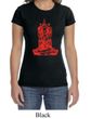 Ladies Yoga Shirt Red Tara Crewneck Tee T-Shirt