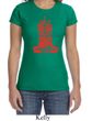 Ladies Yoga Shirt Red Tara Crewneck Tee T-Shirt