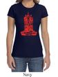 Ladies Yoga Shirt Red Tara Crewneck Tee T-Shirt