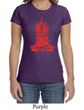 Ladies Yoga Shirt Red Tara Crewneck Tee T-Shirt