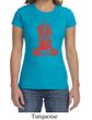 Ladies Yoga Shirt Red Tara Crewneck Tee T-Shirt