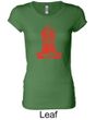Ladies Yoga Shirt Red Tara Longer Length Tee T-Shirt