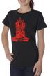 Ladies Yoga Shirt Red Tara Organic Tee T-Shirt