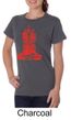 Ladies Yoga Shirt Red Tara Organic Tee T-Shirt