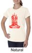 Ladies Yoga Shirt Red Tara Organic Tee T-Shirt