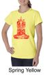 Ladies Yoga Shirt Red Tara Organic Tee T-Shirt