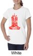 Ladies Yoga Shirt Red Tara Organic Tee T-Shirt