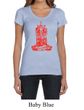 Ladies Yoga Shirt Red Tara Scoop Neck Tee T-Shirt