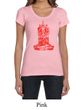 Ladies Yoga Shirt Red Tara Scoop Neck Tee T-Shirt