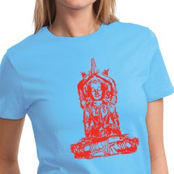 Ladies Yoga Shirt Red Tara Tee T-Shirt